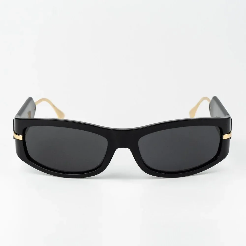 Fendi SHADOW Men Sunglasses Oval Black Smoke Grey FE40120I 01A BRAND NEW